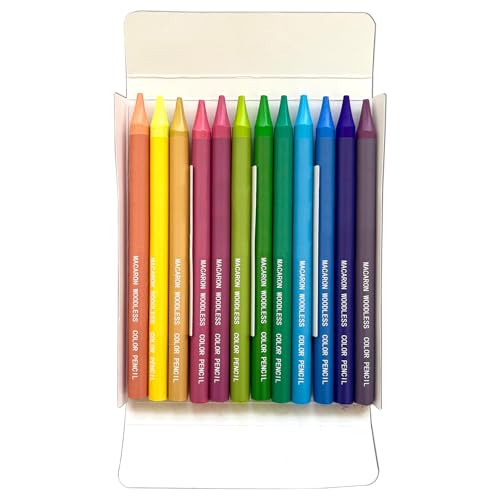 WOURRD 12 Farben Holzloser Farbiger Bleistift Zeichnungsstifte von WOURRD