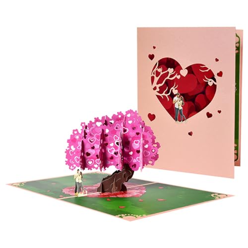 WOURRD 3D Popup Tree Love Card Mit Umschlag Valentinstag Geburtstag Jubiläum Grußkarten Für Paare Ehefrau Ehemann Geschenke WOURRD 3D Popup Tree Love Card Mit Umschlag Valentinstag Geburtstag Jubiläum Grußkarten Für Paare Ehefrau Ehemann Geschenke von WOURRD