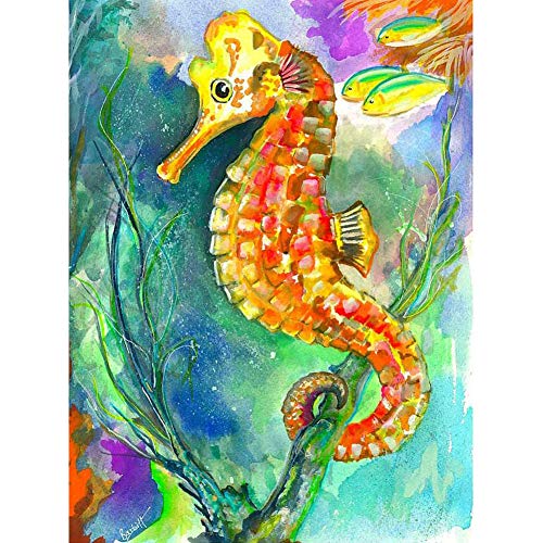 5D Diamond Painting Diamant Malerei Painting Bilder, Wowdecor Buntes Seepferdchen Fische Full Set Groß DIY Diamant Gemälde Malen Nach Zahlen 5D Diamond Painting Diamant Malerei Painting Bilder, Wowdecor Buntes Seepferdchen Fische Full Set Groß DIY Diamant Gemälde Malen Nach Zahlen von WOWDECOR