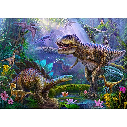 5D Diamond Painting Diamant Malerei Painting Bilder, Wowdecor Dinosaurier Tiere Wald Welt Full Set Groß DIY Diamant Gemälde Malen Nach Zahlen von WOWDECOR