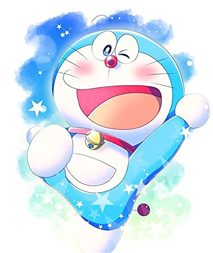 5D Diamond Painting Diamant Malerei Painting Bilder, Wowdecor Doraemon Zeichentrickfigur Full Set Groß DIY Diamant Gemälde Malen Nach Zahlen von WOWDECOR