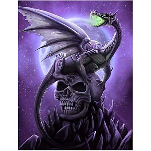 5D Diamond Painting Diamant Malerei Painting Bilder, Wowdecor Drachen Schädel Mond Tiere Full Set Groß DIY Diamant Gemälde Malen Nach Zahlen 5D Diamond Painting Diamant Malerei Painting Bilder, Wowdecor Drachen Schädel Mond Tiere Full Set Groß DIY Diamant Gemälde Malen Nach Zahlen von WOWDECOR