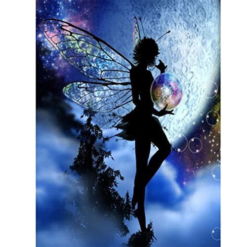 5D Diamond Painting Diamant Malerei Painting Bilder, Wowdecor Elf Fee Mond Kristall Ball Full Set Groß DIY Diamant Gemälde Malen Nach Zahlen 5D Diamond Painting Diamant Malerei Painting Bilder, Wowdecor Elf Fee Mond Kristall Ball Full Set Groß DIY Diamant Gemälde Malen Nach Zahlen von WOWDECOR