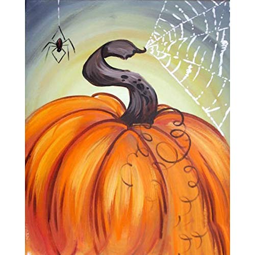5D Diamond Painting Diamant Malerei Painting Bilder, Wowdecor Halloween Kürbis Spinne Full Set Groß DIY Diamant Gemälde Malen Nach Zahlen 5D Diamond Painting Diamant Malerei Painting Bilder, Wowdecor Halloween Kürbis Spinne Full Set Groß DIY Diamant Gemälde Malen Nach Zahlen von WOWDECOR