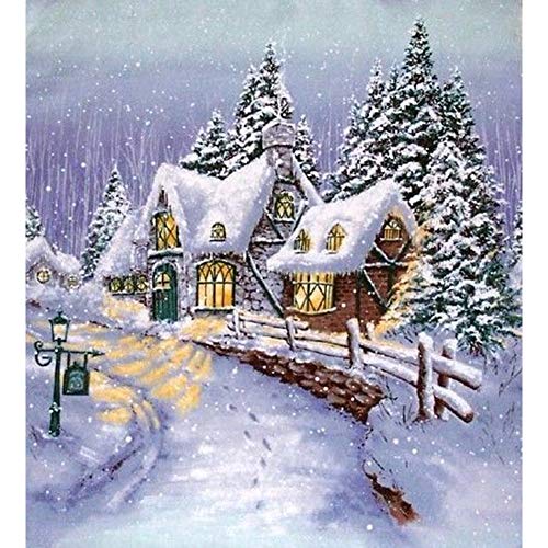 5D Diamond Painting Diamant Malerei Painting Bilder, Wowdecor Kabine Winter Schnee Landschaft Full Set Groß DIY Diamant Gemälde Malen Nach Zahlen 5D Diamond Painting Diamant Malerei Painting Bilder, Wowdecor Kabine Winter Schnee Landschaft Full Set Groß DIY Diamant Gemälde Malen Nach Zahlen von WOWDECOR