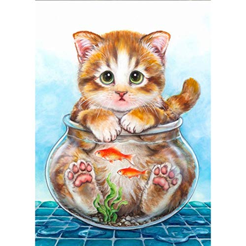 5D Diamond Painting Diamant Malerei Painting Bilder, Wowdecor Katze Fisch Tiere Full Set Groß DIY Diamant Gemälde Malen Nach Zahlen 5D Diamond Painting Diamant Malerei Painting Bilder, Wowdecor Katze Fisch Tiere Full Set Groß DIY Diamant Gemälde Malen Nach Zahlen von WOWDECOR