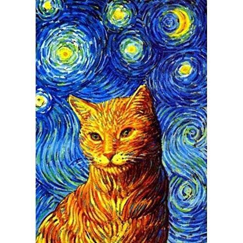 5D Diamond Painting Diamant Malerei Painting Bilder, Wowdecor Kleiner Tiger Van Gogh Sternenklarer Himmel Full Set Groß DIY Diamant Gemälde Malen Nach Zahlen 5D Diamond Painting Diamant Malerei Painting Bilder, Wowdecor Kleiner Tiger Van Gogh Sternenklarer Himmel Full Set Groß DIY Diamant Gemälde Malen Nach Zahlen von WOWDECOR