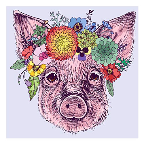 5D Diamond Painting Diamant Malerei Painting Bilder, Wowdecor Rosa Schweinchen Tiere Blumen Full Set Groß DIY Diamant Gemälde Malen Nach Zahlen 5D Diamond Painting Diamant Malerei Painting Bilder, Wowdecor Rosa Schweinchen Tiere Blumen Full Set Groß DIY Diamant Gemälde Malen Nach Zahlen von WOWDECOR