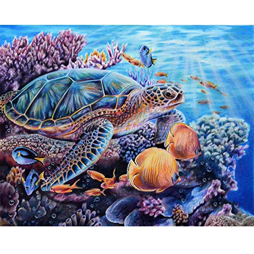 5D Diamond Painting Diamant Malerei Painting Bilder, Wowdecor Schildkröte Fisch Ozean Unterwasser Welt Tiere Full Set Groß DIY Diamant Gemälde Malen Nach Zahlen 5D Diamond Painting Diamant Malerei Painting Bilder, Wowdecor Schildkröte Fisch Ozean Unterwasser Welt Tiere Full Set Groß DIY Diamant Gemälde Malen Nach Zahlen von WOWDECOR