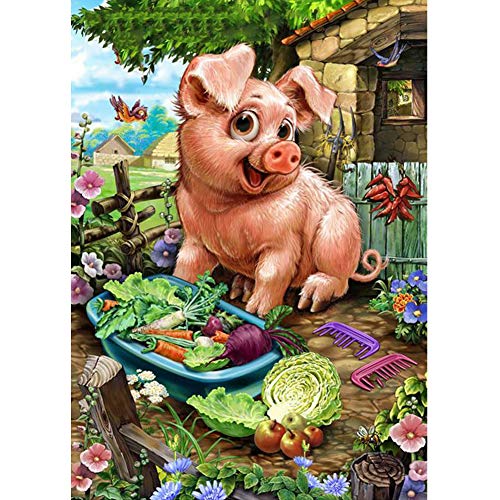 5D Diamond Painting Diamant Malerei Painting Bilder, Wowdecor Schöne Schwein Schweinchen Blumen Full Set Groß DIY Diamant Gemälde Malen Nach Zahlen 5D Diamond Painting Diamant Malerei Painting Bilder, Wowdecor Schöne Schwein Schweinchen Blumen Full Set Groß DIY Diamant Gemälde Malen Nach Zahlen von WOWDECOR