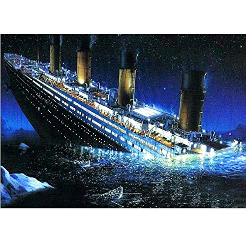 5D Diamond Painting Diamant Malerei Painting Bilder, Wowdecor Titanic Schiffswrack Meer Boot Full Set Groß DIY Diamant Gemälde Malen Nach Zahlen 5D Diamond Painting Diamant Malerei Painting Bilder, Wowdecor Titanic Schiffswrack Meer Boot Full Set Groß DIY Diamant Gemälde Malen Nach Zahlen von WOWDECOR