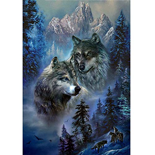 5D Diamond Painting Diamant Malerei Painting Bilder, Wowdecor Wölfe Familie Wald Tiere Full Set Groß DIY Diamant Gemälde Malen Nach Zahlen 5D Diamond Painting Diamant Malerei Painting Bilder, Wowdecor Wölfe Familie Wald Tiere Full Set Groß DIY Diamant Gemälde Malen Nach Zahlen von WOWDECOR