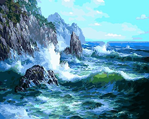 WOWDECOR Malen nach Zahlen - Meereslandschaft 40,6 x 50,8 cm (gerahmt) WOWDECOR Malen nach Zahlen - Meereslandschaft 40,6 x 50,8 cm (gerahmt) von WOWDECOR