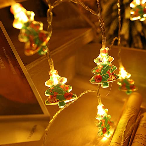 1.5M LED Lichterkette Außen Innen Batteriebetrieben Weihnachten Lichter Bunt Schneemann Lichterketten Vorhang Weihnachtsbaum Beleuchtung Weihnachtsbeleuchtung von WOXIHUAN