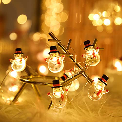 WOXIHUAN 3M Lichterkette Innen Weihnachten Lichter Batteriebetrieben mit 30 Led Schneemann Lichterketten Vorhang Deko Beleuchtung Weihnachtsbeleuchtung für Party Garten Balkon WOXIHUAN 3M Lichterkette Innen Weihnachten Lichter Batteriebetrieben mit 30 Led Schneemann Lichterketten Vorhang Deko Beleuchtung Weihnachtsbeleuchtung für Party Garten Balkon von WOXIHUAN