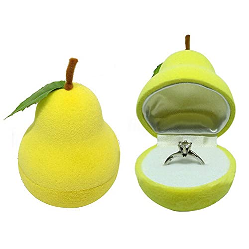 WOZUIMEI Wildleder Birne/Apfel Form Schmuckschatulle Display Aufbewahrungskette Halskette Ohrring Ring Tragetaschen Geschenkbox WOZUIMEI Wildleder Birne/Apfel Form Schmuckschatulle Display Aufbewahrungskette Halskette Ohrring Ring Tragetaschen Geschenkbox von WOZUIMEI