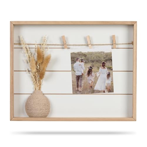 WPAJIRZO Bilderrahmen zum Befüllen, 3D Holz Fotocollage mit Fotoleine & Klammern, Boho Fotorahmen Trockenblumen Deko in Vase für kreative DIY Foto-Gestaltung Geldgeschenk für Geburtstag Hochzeit WPAJIRZO Bilderrahmen zum Befüllen, 3D Holz Fotocollage mit Fotoleine & Klammern, Boho Fotorahmen Trockenblumen Deko in Vase für kreative DIY Foto-Gestaltung Geldgeschenk für Geburtstag Hochzeit von WPAJIRZO