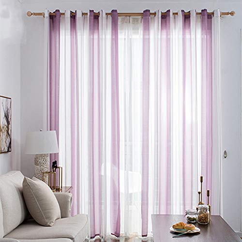 WPCASE Gardinen Weiß Vorhang Weiß Gardienen Gardinen Gardine Weiß Gardinen Mit ÖSen Gardinen Mit KräUselband Gardinen KräUselband VorhäNge Wohnzimmer Gardinen Weiss Gardine 100X270,Purple WPCASE Gardinen Weiß Vorhang Weiß Gardienen Gardinen Gardine Weiß Gardinen Mit ÖSen Gardinen Mit KräUselband Gardinen KräUselband VorhäNge Wohnzimmer Gardinen Weiss Gardine 100X270,Purple von WPCASE