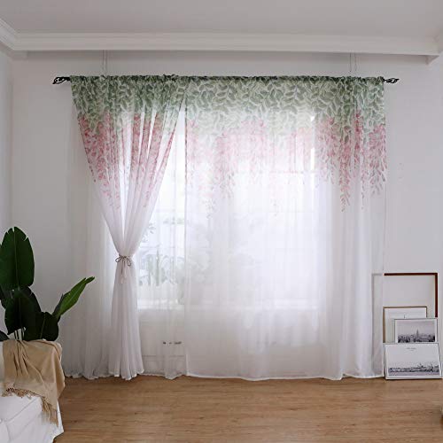WPCASE Stores gardinen gardinen Vorhänge für Windows für Wohnzimmer Floral Tüll Voile Tür Fenster Vorhang Moderne Voile Panels Sheer vorhänge für Windows 100x270,pink WPCASE Stores gardinen gardinen Vorhänge für Windows für Wohnzimmer Floral Tüll Voile Tür Fenster Vorhang Moderne Voile Panels Sheer vorhänge für Windows 100x270,pink von WPCASE