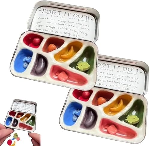 Handgefertigte Sortiergläser – Linderung Von Ängsten, Sensorische Sortierbox, Leichtes, Kompaktes Sensorisches Sortierglas, Zappelgeschenk For Erwachsene(2pcs) von WPDUIODF