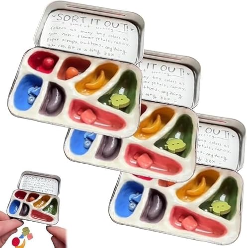 Handgefertigte Sortiergläser – Linderung Von Ängsten, Sensorische Sortierbox, Leichtes, Kompaktes Sensorisches Sortierglas, Zappelgeschenk For Erwachsene(3pcs) von WPDUIODF