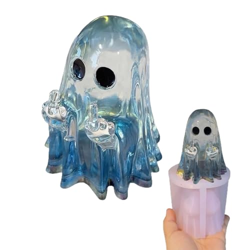 Lustige Halloween-Geisterfigur, Gießform Aus Kunstharz, Transparente Kunstharzform, Das Beste Geschenk For Jahrestag, Zu Halloween Und Als Weihnachtsdekoration For Den Schreibtisch.(1pc) von WPDUIODF