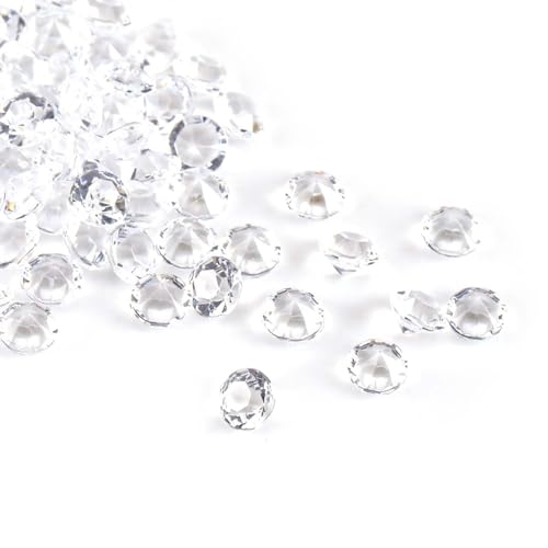 WPKD BLUEIY 1000 Stück/Beutel 6 mm Acryl Kristall Perlen Vase Füller Klare Blaue Diamant Form Lose Handwerk Perlen für Armband Ohrring Schmuck Herstellung Hochzeit Party Dekor Ornament Zubehör(Klar) von WPKD BLUEIY