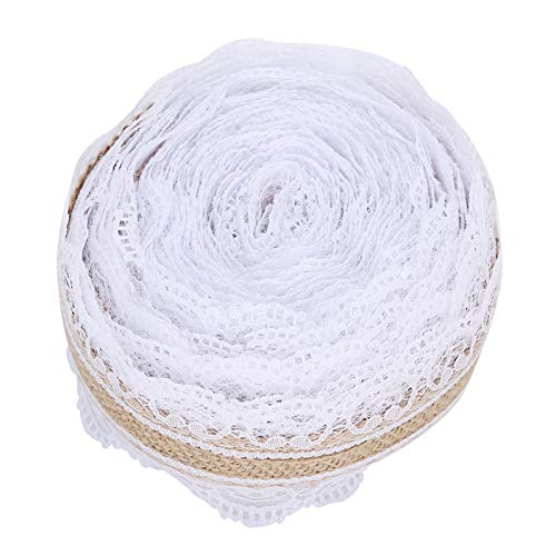 WPKD BLUEIY 10m DIY Jute Spitze Rolle Hochzeit Geburtstag Party Dekoration Handwerk Spitzenband für Kleidung Accories Vielseitig für DIY Projekte Jute Material WPKD BLUEIY 10m DIY Jute Spitze Rolle Hochzeit Geburtstag Party Dekoration Handwerk Spitzenband für Kleidung Accories Vielseitig für DIY Projekte Jute Material von WPKD BLUEIY
