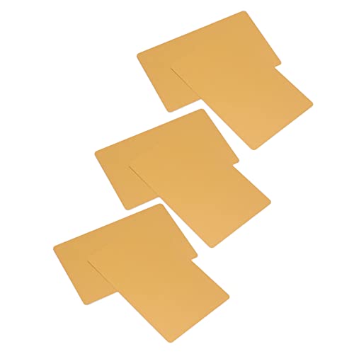 WPKD BLUEIY 50 Blatt Metall-Busin-Kartenrohlinge, Wärmetransfer-Aluminium-Karten für Bastelarbeiten, Gold, 8,9 x 5,1 cm, ideal für Busin-Namenskarten und kreative Projekte WPKD BLUEIY 50 Blatt Metall-Busin-Kartenrohlinge, Wärmetransfer-Aluminium-Karten für Bastelarbeiten, Gold, 8,9 x 5,1 cm, ideal für Busin-Namenskarten und kreative Projekte von WPKD BLUEIY