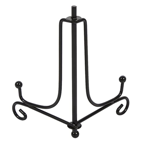 WPKD BLUEIY Eisen Display Ständer, 4.12inch Platte Stand Eisen Display Staffeleien Metallrahmen Halter Rack für Schüssel Platte Fotorahmen Buch Kunstwerk Schmuck Display (12inch) von WPKD BLUEIY