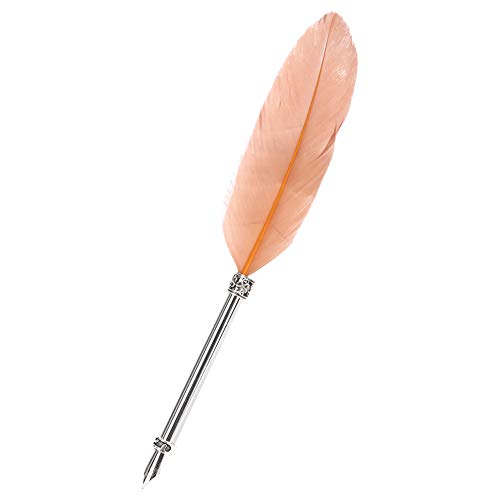WPKD BLUEIY Füllfederhalter aus Edelstahl, Vintage-Füllfederhalter für Büro, Braun, El-Design, ideal für Geburtstagsgeschenke, Schreibgerät WPKD BLUEIY Füllfederhalter aus Edelstahl, Vintage-Füllfederhalter für Büro, Braun, El-Design, ideal für Geburtstagsgeschenke, Schreibgerät von WPKD BLUEIY