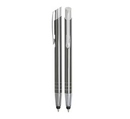 WPRO 2-in-1 Kugelschreiber Touchpen Set 2 Stück grafit | Stylus Pen mit feiner Spitze für Smartphone Tablet | Eingabestift & Kugelschreiber WPRO 2-in-1 Kugelschreiber Touchpen Set 2 Stück grafit | Stylus Pen mit feiner Spitze für Smartphone Tablet | Eingabestift & Kugelschreiber von WPRO