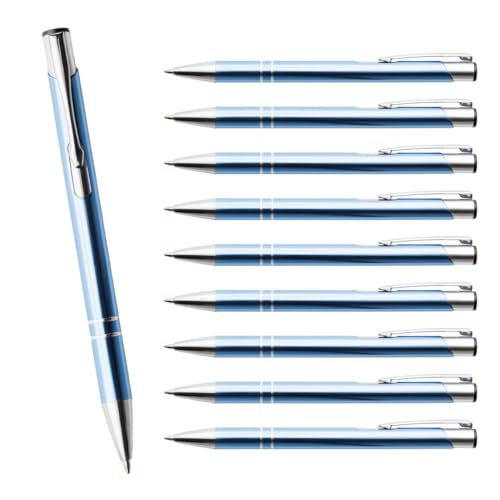 WPRO 250 Stück Metall Kugelschreiber himmelblau | Blauschreibende austauschbare Großraummine | Metallclip | Hochwertig | Für Büro und Studium WPRO 250 Stück Metall Kugelschreiber himmelblau | Blauschreibende austauschbare Großraummine | Metallclip | Hochwertig | Für Büro und Studium von WPRO