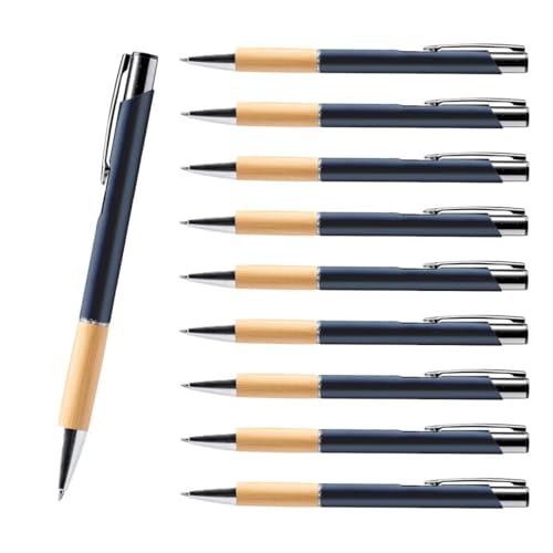 WPRO Kugelschreiber Bolin aus Bambus mit Metallclip 500er Set, blau – Druckkugelschreiber blau schreibend in 6 Farben, nachhaltiger Stift im Set WPRO Kugelschreiber Bolin aus Bambus mit Metallclip 500er Set, blau – Druckkugelschreiber blau schreibend in 6 Farben, nachhaltiger Stift im Set von WPRO