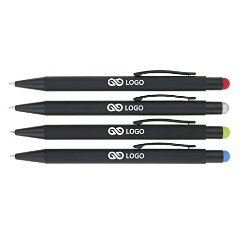 WPRO Kugelschreiber Jana mit Gravur – 250 Metall-Kugelschreiber mit Soft-Touch & Touchpen | Werbeartikel mit Logo | Gravurfläche 55x6mm WPRO Kugelschreiber Jana mit Gravur – 250 Metall-Kugelschreiber mit Soft-Touch & Touchpen | Werbeartikel mit Logo | Gravurfläche 55x6mm von WPRO