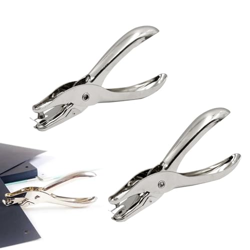 2PCS Einzellochstanze,Handlocher Einzelne Papierstanzer,Rundloch Lochzange,Rundloch Lochstanzer Lochdurchmesser 3mm Und 6mm,Handmotivstanzer Lochstanzer,Für DIY Papier,Fotos,Grußkarten,Karten von WQNNQW