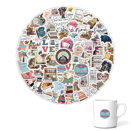 WQNNQW 100 Stück Buch Lesen Vintage Aufkleber,Bookish Sticker,ästhetische Aufkleber,Für Wasserflasche, Scrapbook, Laptop, Tagebuch, wasserdichte Vinyl Aufkleber Für Erwachsene WQNNQW 100 Stück Buch Lesen Vintage Aufkleber,Bookish Sticker,ästhetische Aufkleber,Für Wasserflasche, Scrapbook, Laptop, Tagebuch, wasserdichte Vinyl Aufkleber Für Erwachsene von WQNNQW