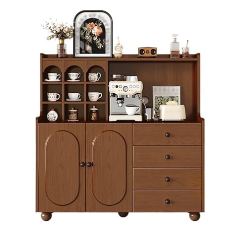 WQQYU6HKF Schrank Nussbaum Massivholz Esszimmer Sideboard an der Wand integriert Wohnzimmer Tee Lagerschrank Komode von WQQYU6HKF