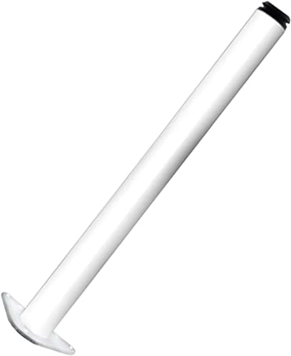 Verstellbare Möbelbeine aus Edelstahl, 2er-Pack, runde Tischbeine aus Metall für Küchenarbeitsplatten, Bar oder Geräteträger, Schwarz, 70 cm Höhe (Weiß 10 cm) von WQZzjm