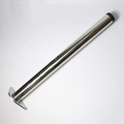 WQZzjm Verstellbare Möbelbeine aus Edelstahl, 2er-Set, goldfarben, 60 cm, Metall-Tischstützbein für Küchenarbeitsplatten, Einheitsstange, runde Beine mit Höhenverstellung (Sier 40 cm) von WQZzjm