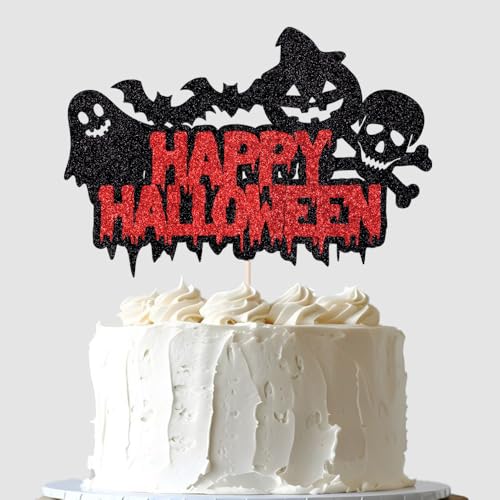 Happy Halloween-Kuchenaufsatz, Geister-Halloween-Thema, Mond, Kürbis, gruselige Fledermaus, Geburtstagsparty, Kuchendekorationen Happy Halloween-Kuchenaufsatz, Geister-Halloween-Thema, Mond, Kürbis, gruselige Fledermaus, Geburtstagsparty, Kuchendekorationen von WRACKKIAR