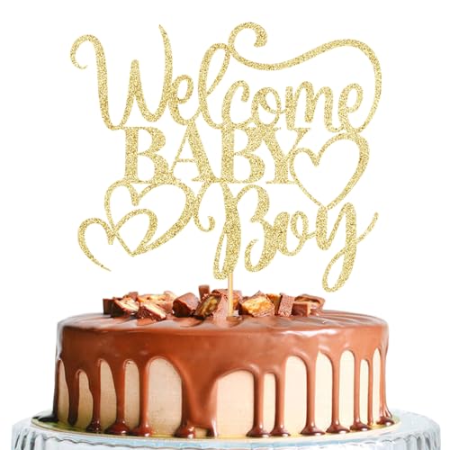 WRACKKIAR Tortenaufsatz mit Aufschrift "Welcome Baby Boy", für Babypartys, Party-Dekorationen WRACKKIAR Tortenaufsatz mit Aufschrift "Welcome Baby Boy", für Babypartys, Party-Dekorationen von WRACKKIAR