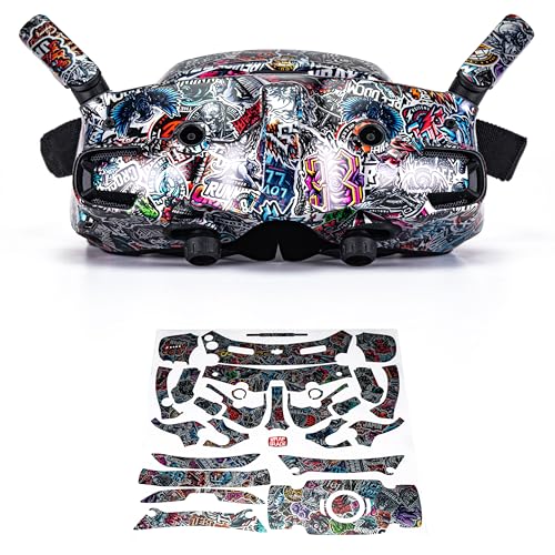 WRAPGRADE Folie Aufkleber für DJI Goggles 3 (Metal Sticker bomb) von WRAPGRADE