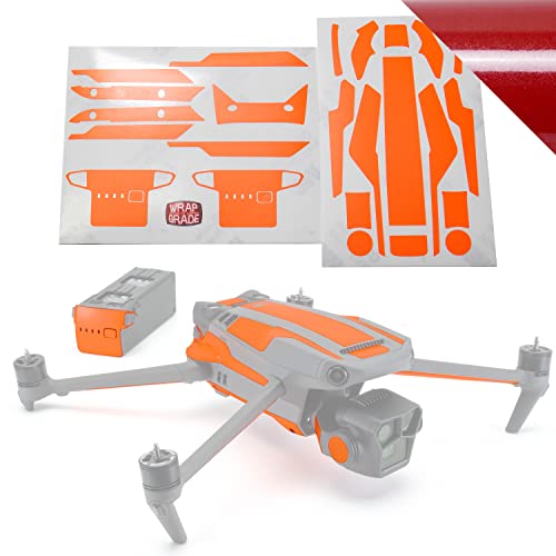 WRAPGRADE Skin Kompatibel mit DJI Mavic 3 Pro Accent Color (JAPAN RED) von WRAPGRADE