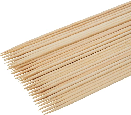 50 Holzstäbchen 200x3mm gespitzt zum Marmorieren basteln Schaschlik Spieße Holzspieße Grill Zuckerwatte von Mcties