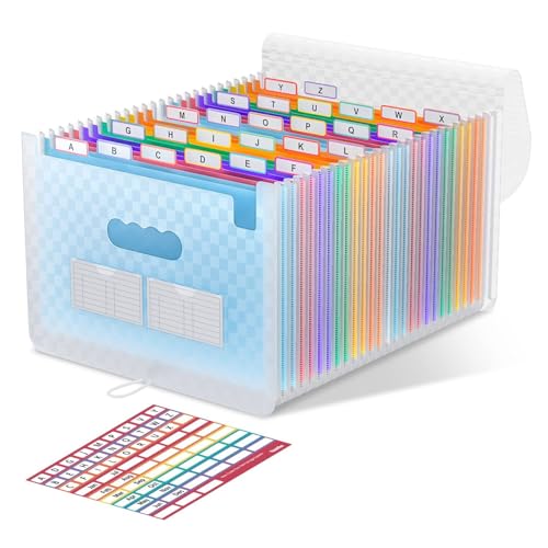 A4 Fächermappe mit Gittermuster, 26 Fächer, erweiterbare Füllboxen, Dokumenten-Organizer, Akkordeon-A4-Schreibtischordner, tragbare Regenbogen-Aktenhüllen, Kunststoff-Rechnungen, Aufbewahrungstasche A4 Fächermappe mit Gittermuster, 26 Fächer, erweiterbare Füllboxen, Dokumenten-Organizer, Akkordeon-A4-Schreibtischordner, tragbare Regenbogen-Aktenhüllen, Kunststoff-Rechnungen, Aufbewahrungstasche von WREWING