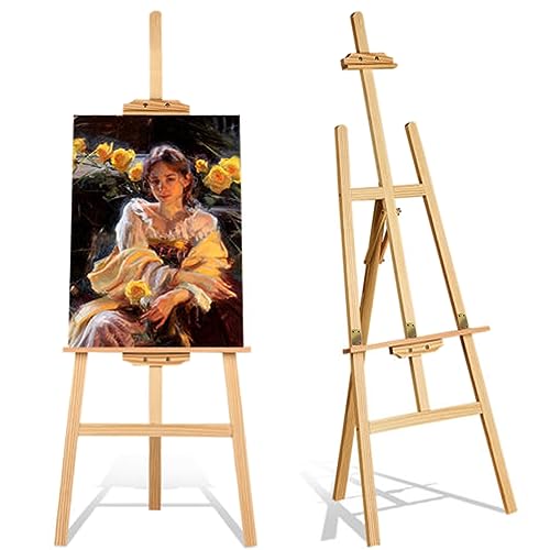WREWING Professionelle Studio-Staffelei aus Holz – Faltbare A-Rahmen Künstlerstaffelei zum Malen, Zeichnen & Ausstellen – Höhenverstellbarer Kunstständer für Leinwand, Skizzenbretter WREWING Professionelle Studio-Staffelei aus Holz – Faltbare A-Rahmen Künstlerstaffelei zum Malen, Zeichnen & Ausstellen – Höhenverstellbarer Kunstständer für Leinwand, Skizzenbretter von WREWING