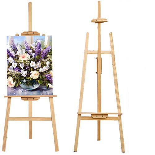 WREWING Professionelle Studio-Staffelei – verstellbare Künstler-Staffelei aus Holz mit A-Rahmen zum Malen & Zeichnen – Faltbarer Präsentationsständer für Leinwand, Kunstwerke & Hochzeitsbeschilderung WREWING Professionelle Studio-Staffelei – verstellbare Künstler-Staffelei aus Holz mit A-Rahmen zum Malen & Zeichnen – Faltbarer Präsentationsständer für Leinwand, Kunstwerke & Hochzeitsbeschilderung von WREWING