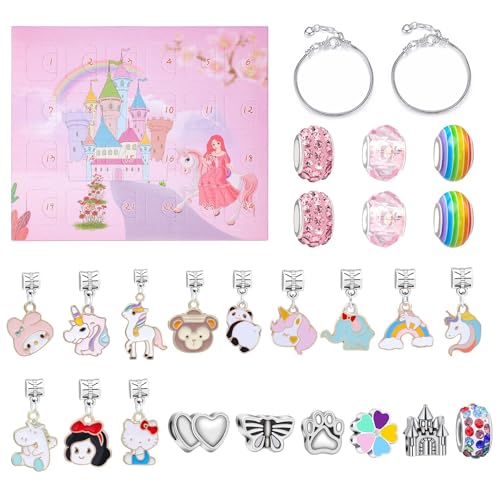 Weihnachten Countdown 24 Kalender Advent Überraschung Blind Box:DIY Kreativset mit Weihnachtsarmband Weihnachten Countdown 24 Kalender Advent Überraschung Blind Box:DIY Kreativset mit Weihnachtsarmband von WREWING