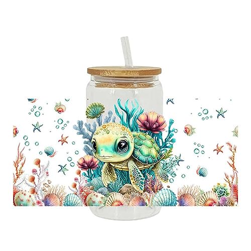 WRIBZD Y0O6 Becher mit 3D-UV-DTF-Transfer-Aufklebern, 473 ml, Tierdruck, für Heimwerker, Glaskeramik, wasserdicht, Stic-Tassen, Basteln WRIBZD Y0O6 Becher mit 3D-UV-DTF-Transfer-Aufklebern, 473 ml, Tierdruck, für Heimwerker, Glaskeramik, wasserdicht, Stic-Tassen, Basteln von WRIBZD